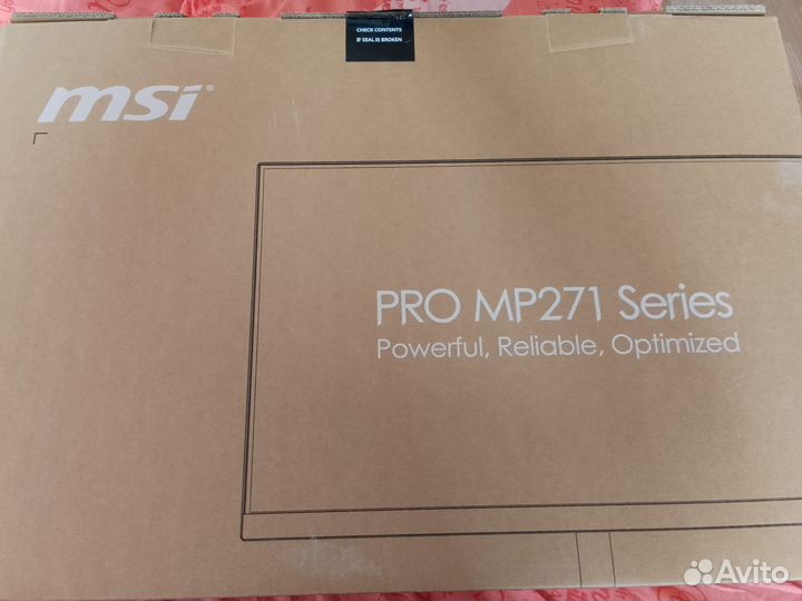 Монитор 27 MSI Pro MP271