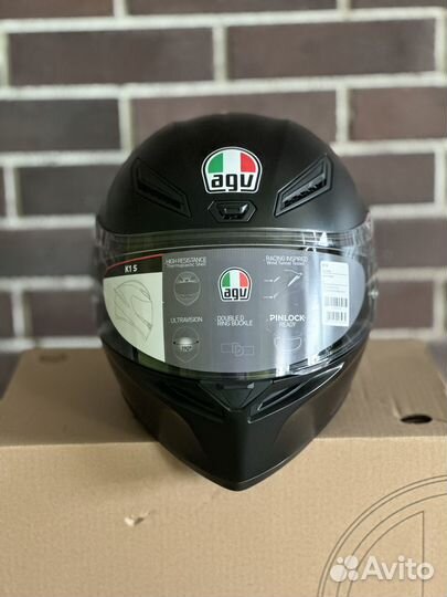 AGV K1-S black matt в наличии