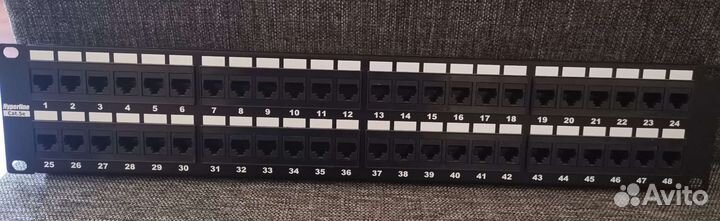 Патч панель Hyperline Cat5e 48port