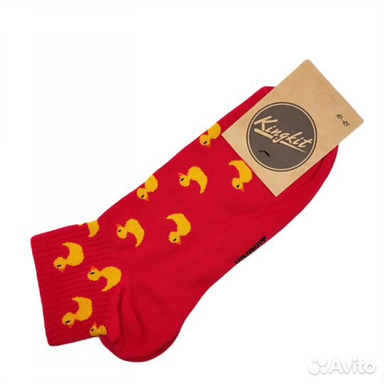 Носки Утки фуксия короткие