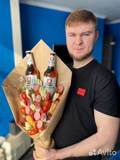 Мужские букеты / мясные букеты / съедобные подарки