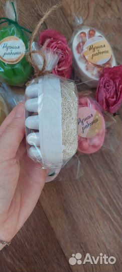 Массажное мыло с люфой; Подарочные наборы