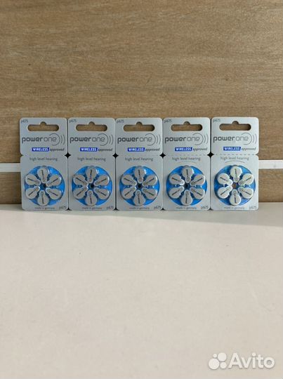 Батарейки для слуховых аппаратов Powerone