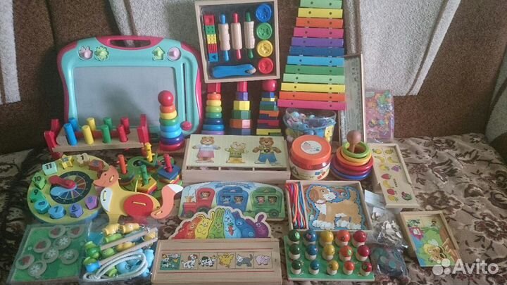 Развивающие деревянные игрушки