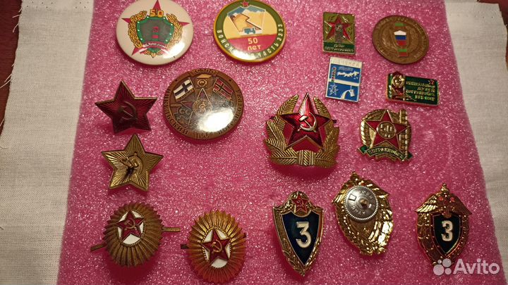 Кокарды СССР и значки пв