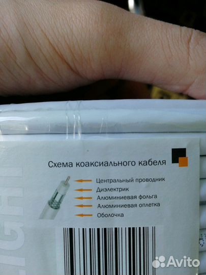 Телевизионный (кооксиальный) кабель RG6