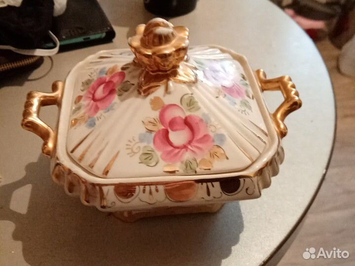 Конфетница гжель СССР