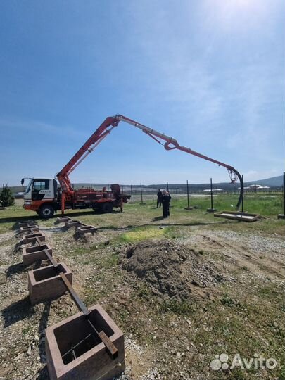 Подача бетона бетононасосом