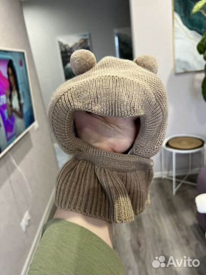 Шапка шлем журавлик 44 46