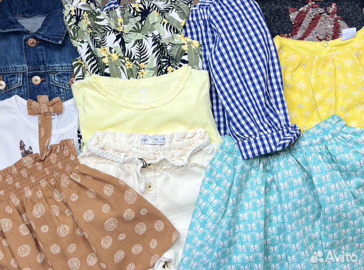 Пакет фирменной летней одежды для девочки 110-116