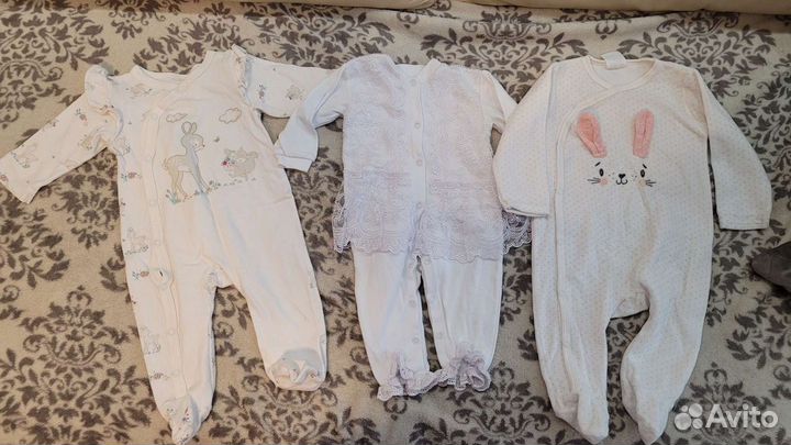 Детская одежда для девочек пакетом 62 68 см