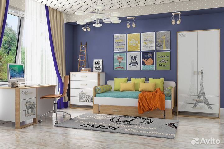 Современная подростковая спальня модульная новая