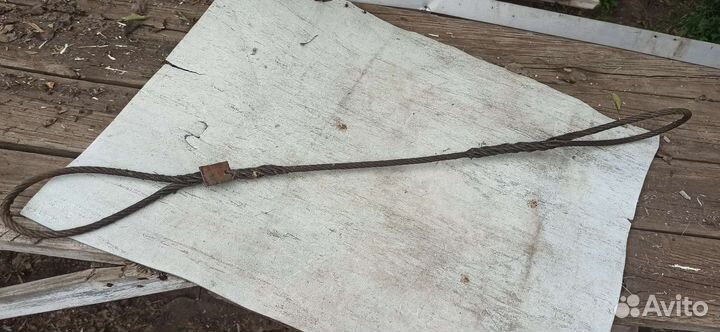 Строп канатный петлевой скп 1 метр, D-10 мм трос