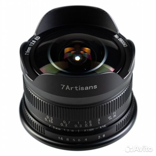 Объектив 7artisans 7.5mm F2.8 II Canon EOS-R, черн