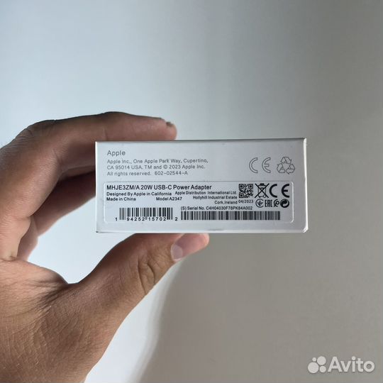 Быстрая зарядка для iPhone 20w адаптер