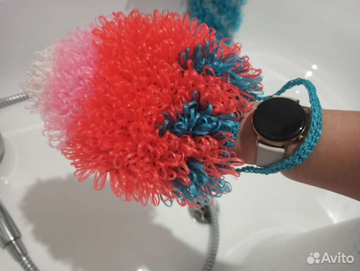 Вязанная мочалка