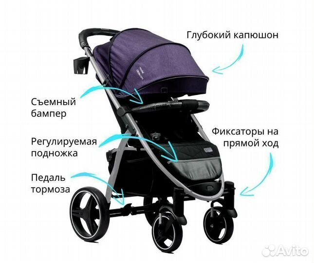 Прогулочная коляска Bubago Model Cross