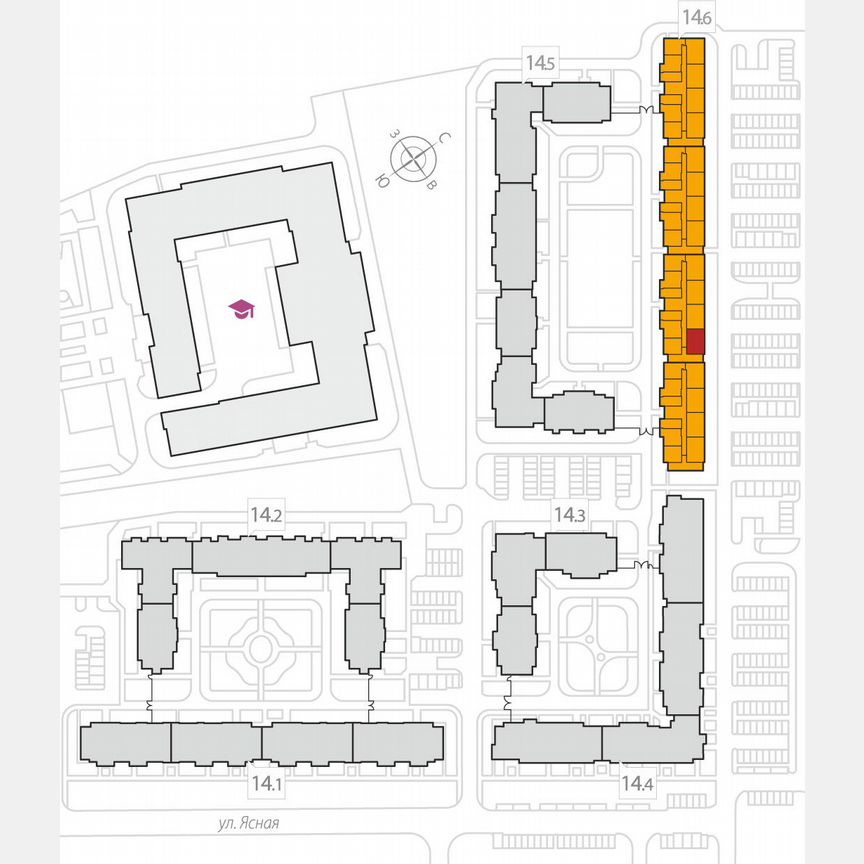 2-к. квартира, 58,2 м², 4/8 эт.