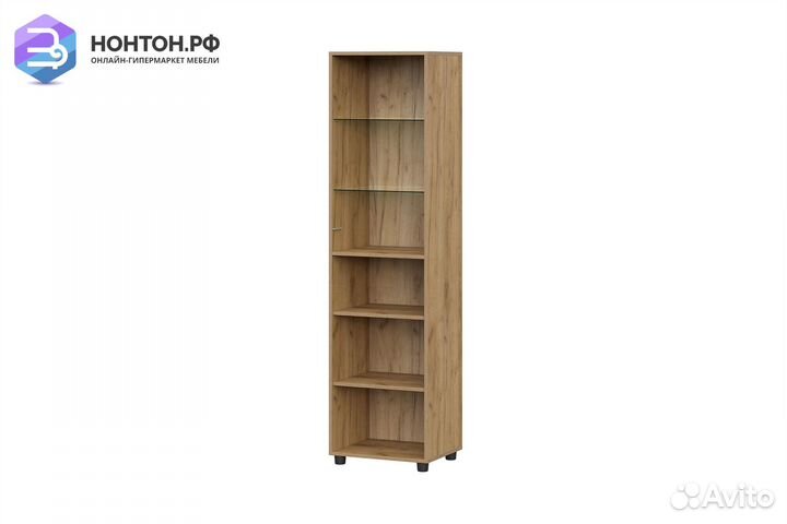 Витрина Милан дуб золотой / белый матовый