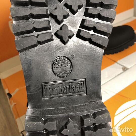 Ботинки timberland черные (на руках)