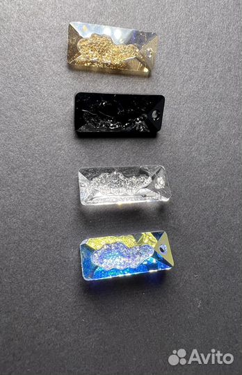 Прямоугольные кристаллы подвески swarovski 26мм
