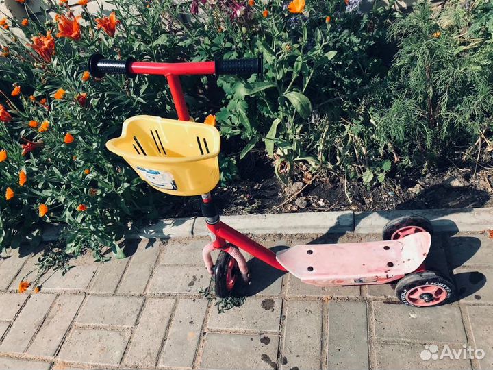 Самокат детский трехколесный бу