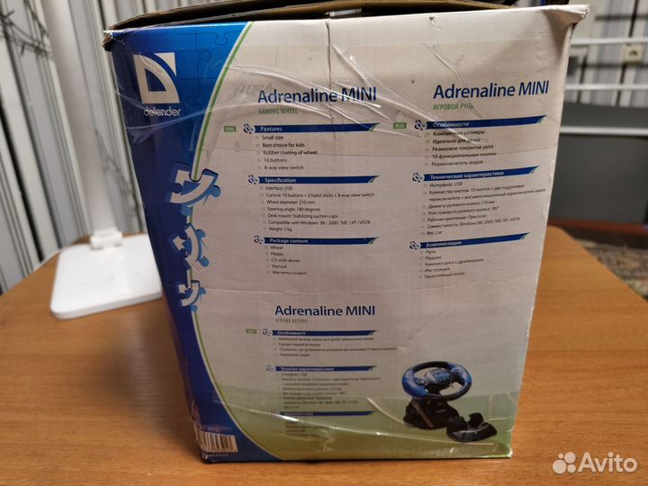 Игровой руль Defender adrenaline mini