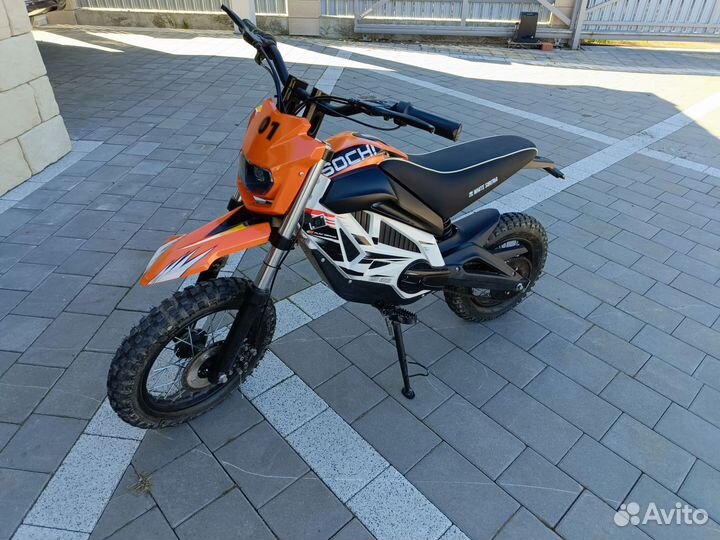 Детский электромотоцикл White Siberia Sochi 1300W