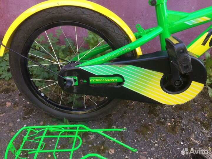 Детский велосипед forward 16‘‘ c боковыми колесами
