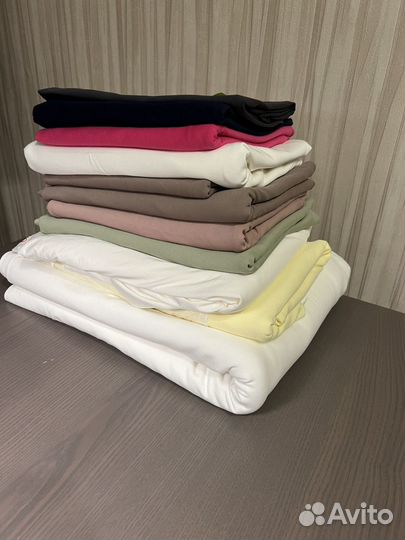 Ткань отрезы трикотаж хлопок пальтовая