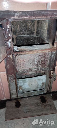 Печь-плита отопительная, кафельная, Германия, б.у