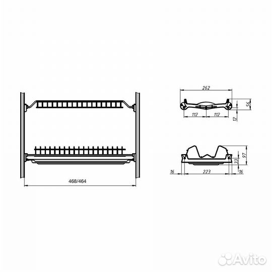 Сушка для посуды inoxa Италия