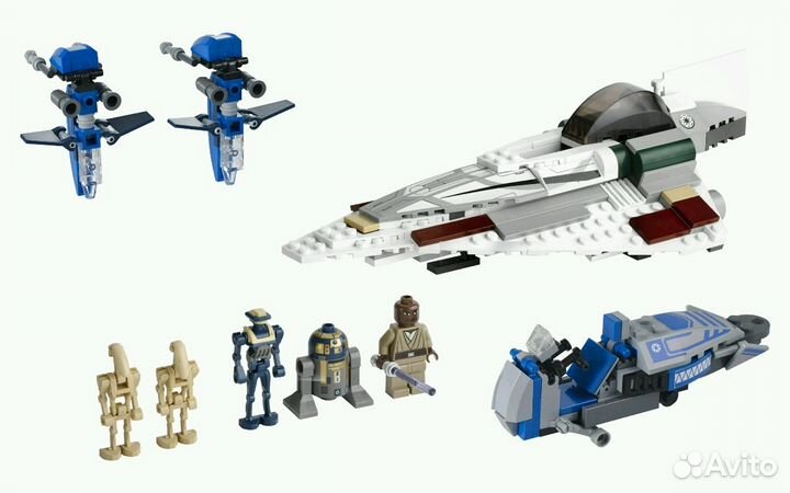 Новый Lego 7868 «Истребитель Джедая Мэйса Винду»