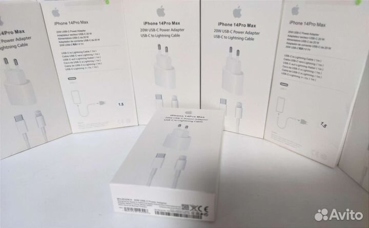 Зарядка iPhone и Android Блоки, Кабели TypeC 1.5m