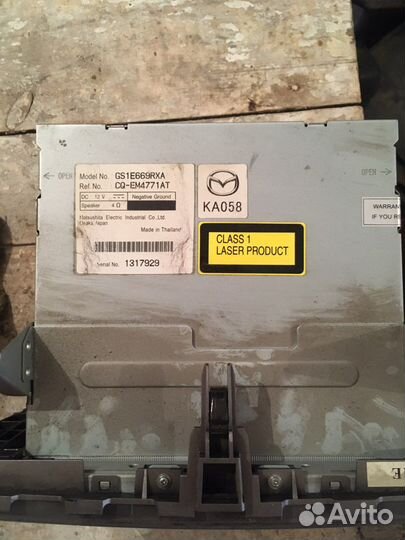 Магнитола mazda 6 gh