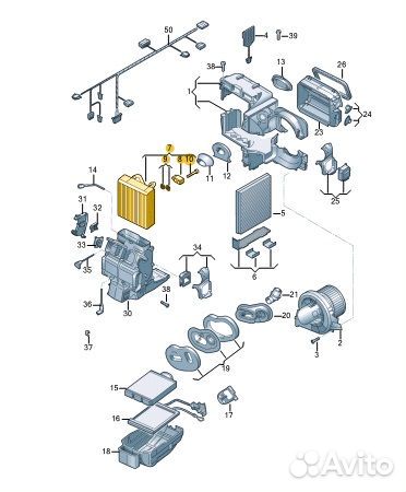Осушитель (Испаритель ) кондиционера Volkswagen