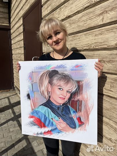 Портрет на холсте по фото