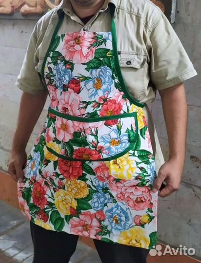 Кухонный фартук рогожка, хлопок