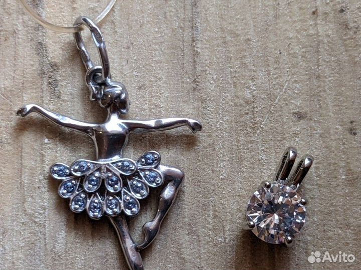 Серебряные украшения, подвески 925 пробы