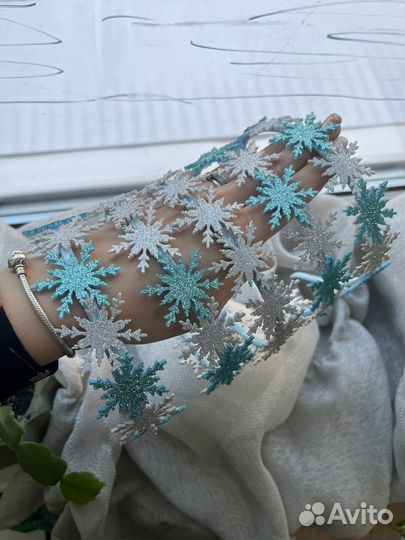 Новогодний ободок снежинка