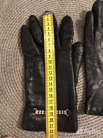 Перчатки женские кожаные 6.5 р-р