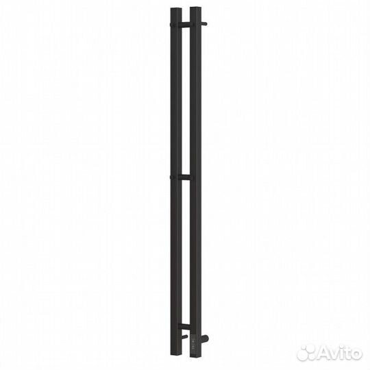 Полотенцесушитель электрический черный 120х80