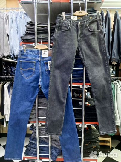 Джинсы Lee Синие+ Серые