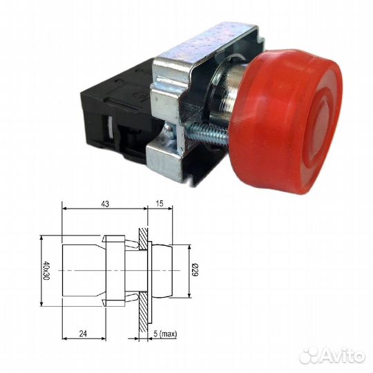 1 шт Кнопочный переключатель 3SA8-BP42 240 В 3 А с