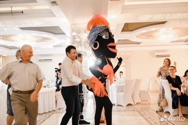 Негритянка Ростовая Кукла Аниматор