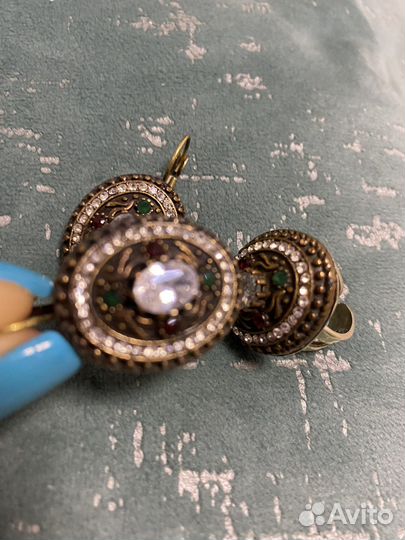 Комплект серьги, перстень