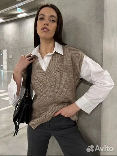 Жилет вязаный р.40-50