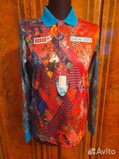 Поло с длинным рукавом новое Сочи 2014 44 р