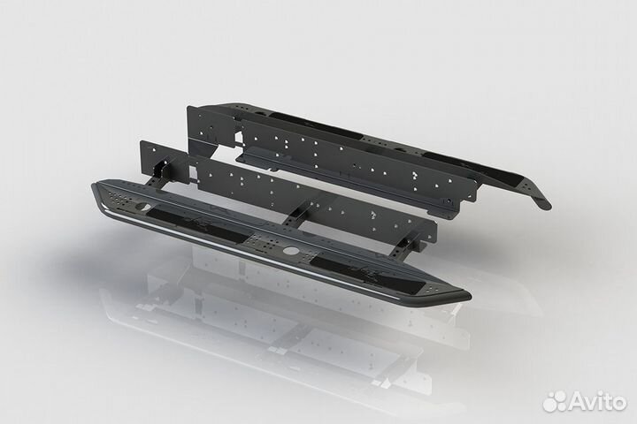 Пороги силовые BMS alfa для Тойота Прадо 150