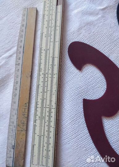 Фигурные линейки. Лекала. Чертежные линейки СССР